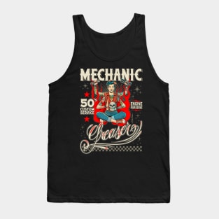 Mechanic greaser girl Tank Top